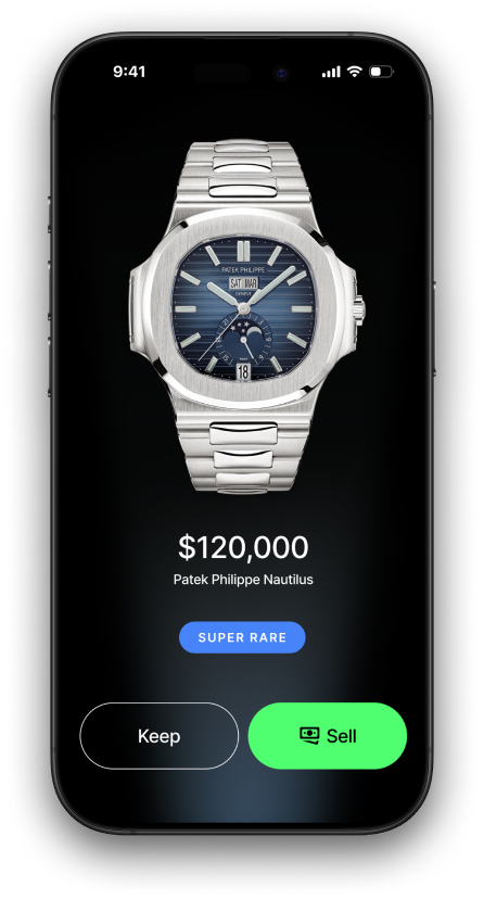 IcyBox App - Watch Details Screen